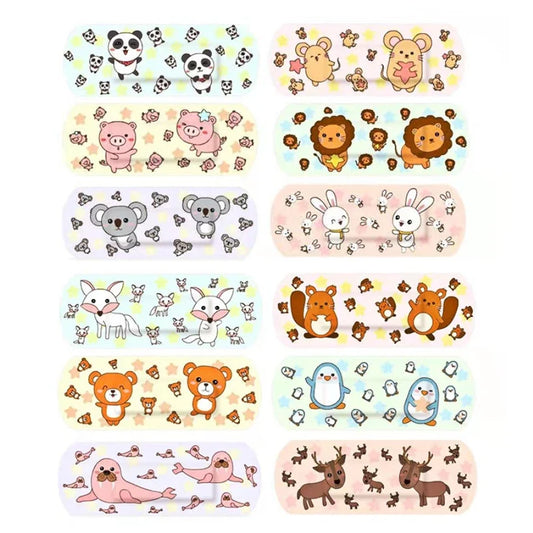 120pcs/lot Kawaii Cartoon Animal Pattern Waterproof Band Aid