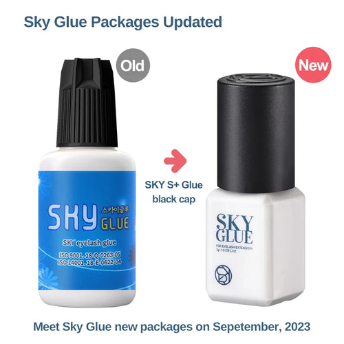 1 Bottle SKY Glue for Eyelash Extensions 5ml Original Sky S+ Black Red